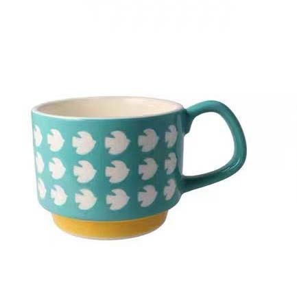 Ceramic colorful retro glaze coffee cup