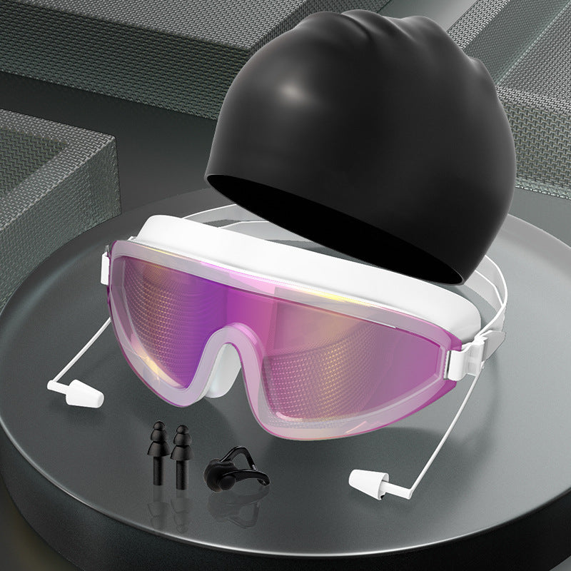 Adult Swimming Goggles For Men And Women With Earplugs In One
