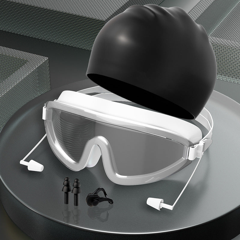Adult Swimming Goggles For Men And Women With Earplugs In One