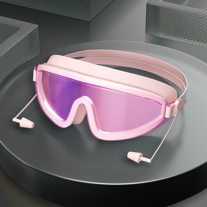 Adult Swimming Goggles For Men And Women With Earplugs In One