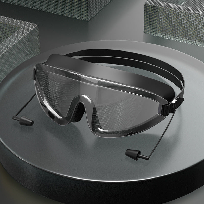 Adult Swimming Goggles For Men And Women With Earplugs In One