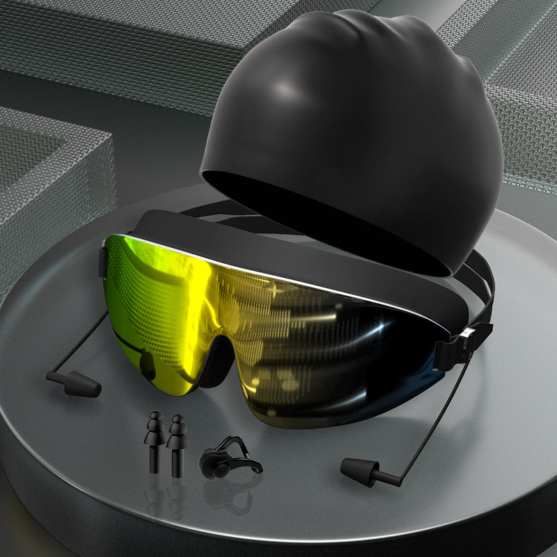 Adult Swimming Goggles For Men And Women With Earplugs In One