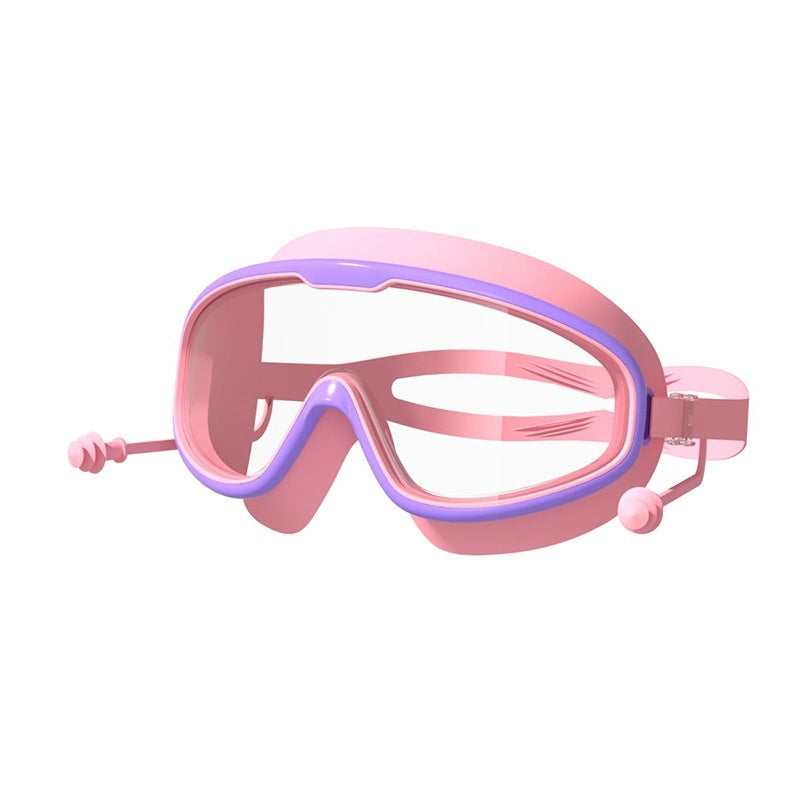 large frame waterproof and fogproof swimming goggles