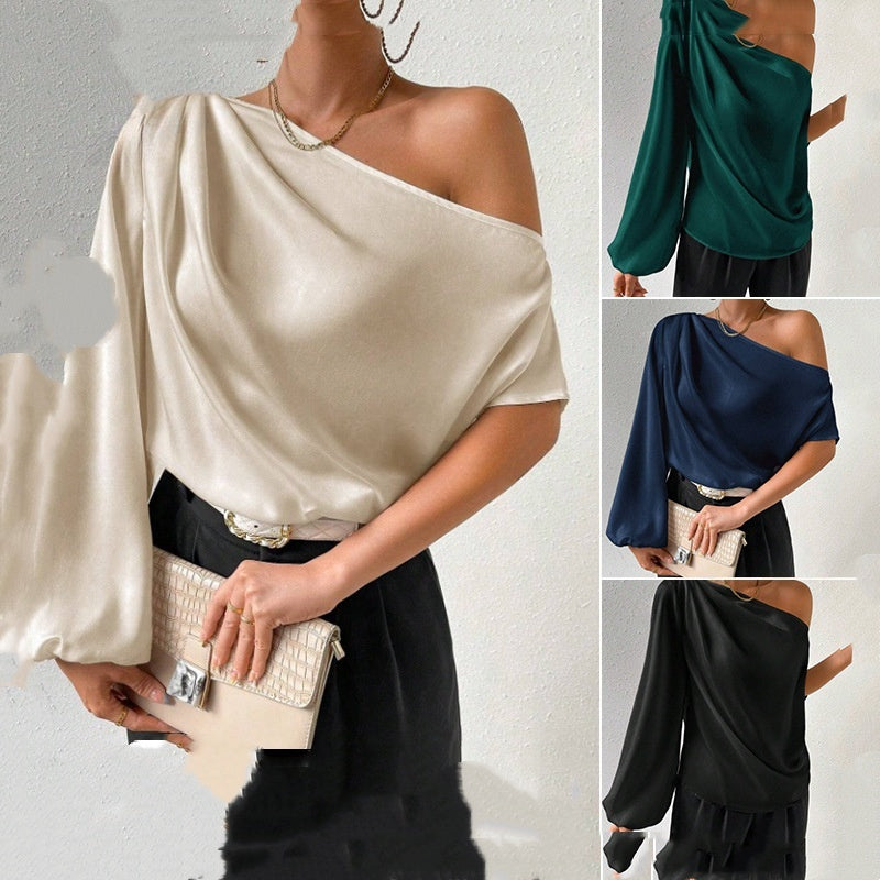 Sexy loose off-shoulder T-shirt