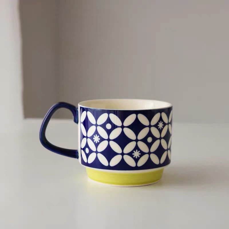Ceramic colorful retro glaze coffee cup