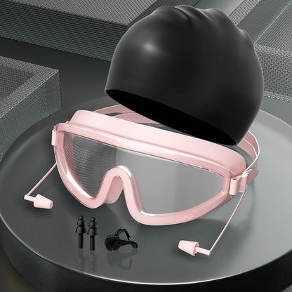 Adult Swimming Goggles For Men And Women With Earplugs In One