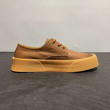 Breathable and comfortable casual soft leather shoes