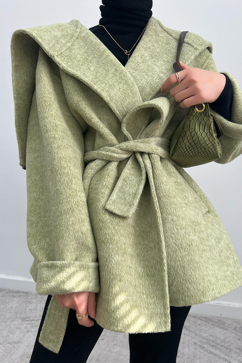 Thickened alpaca coat