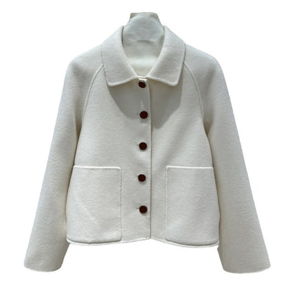 Lapel cashmere coat