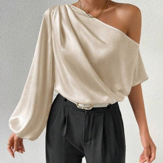 Sexy loose off-shoulder T-shirt