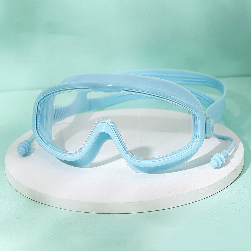 large frame waterproof and fogproof high definition swimming goggles