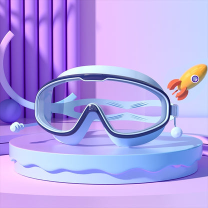 large frame waterproof and fogproof swimming goggles