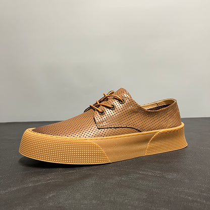 Breathable and comfortable casual soft leather shoes