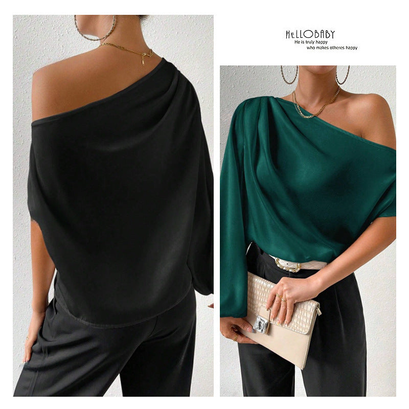 Sexy loose off-shoulder T-shirt