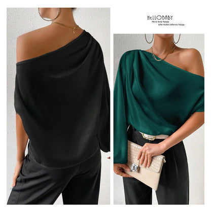 Sexy loose off-shoulder T-shirt