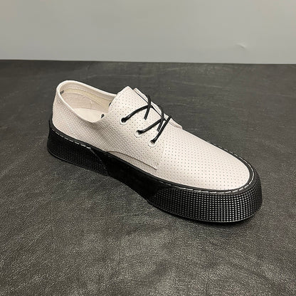 Breathable and comfortable casual soft leather shoes