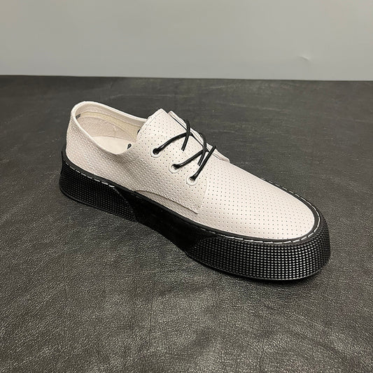 Breathable and comfortable casual soft leather shoes