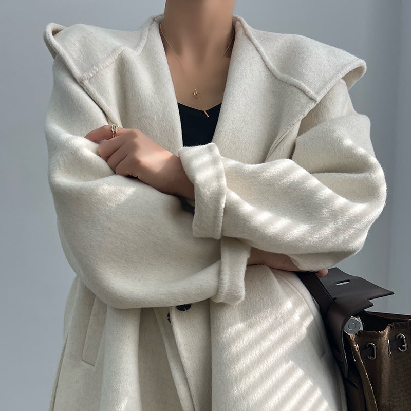 Thickened alpaca coat