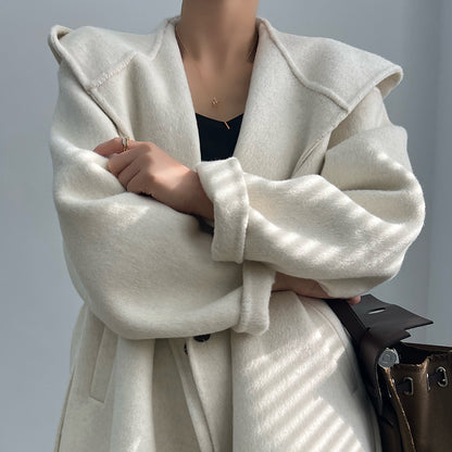 Thickened alpaca coat
