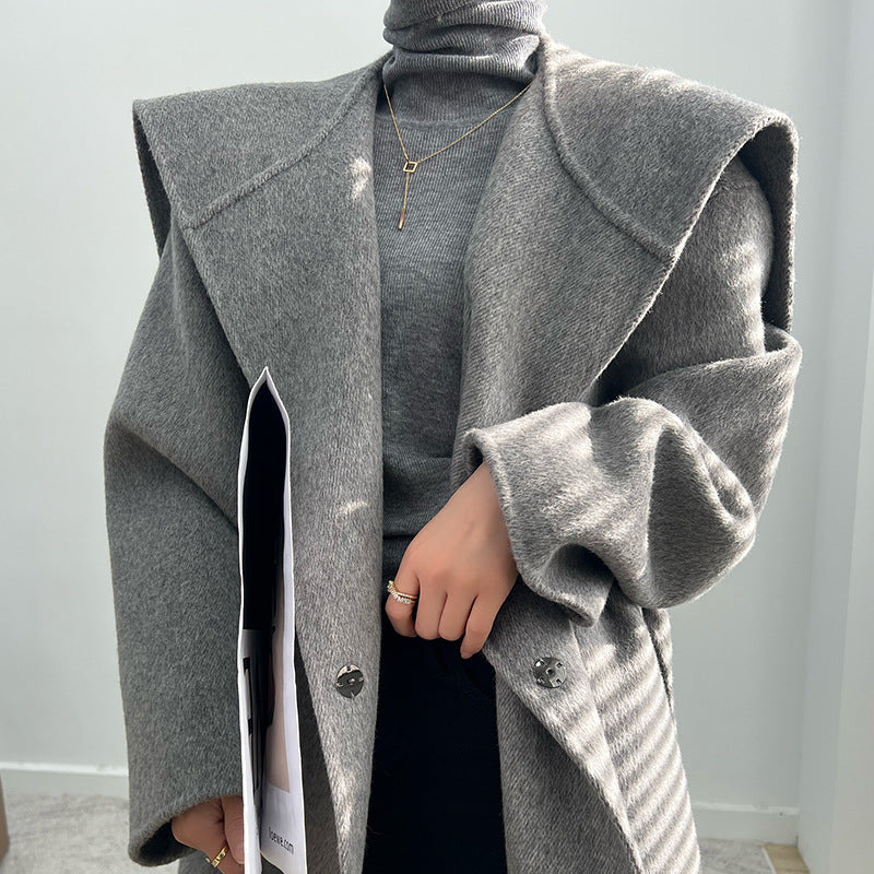 Thickened alpaca coat