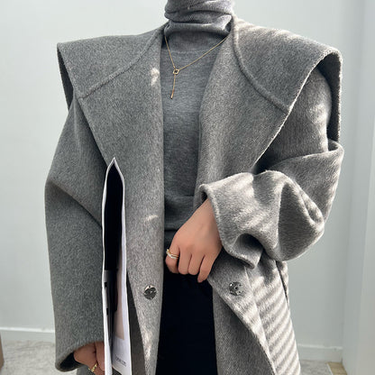 Thickened alpaca coat