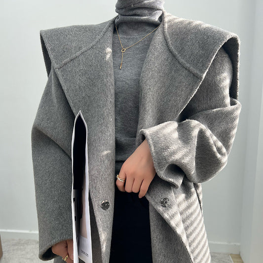Thickened alpaca coat
