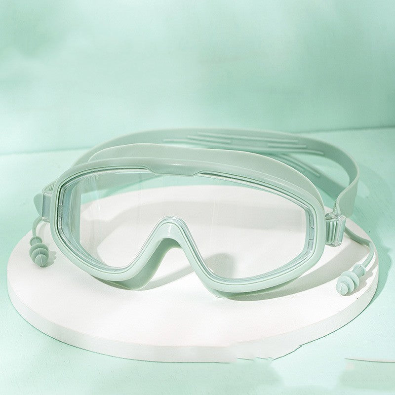 large frame waterproof and fogproof high definition swimming goggles