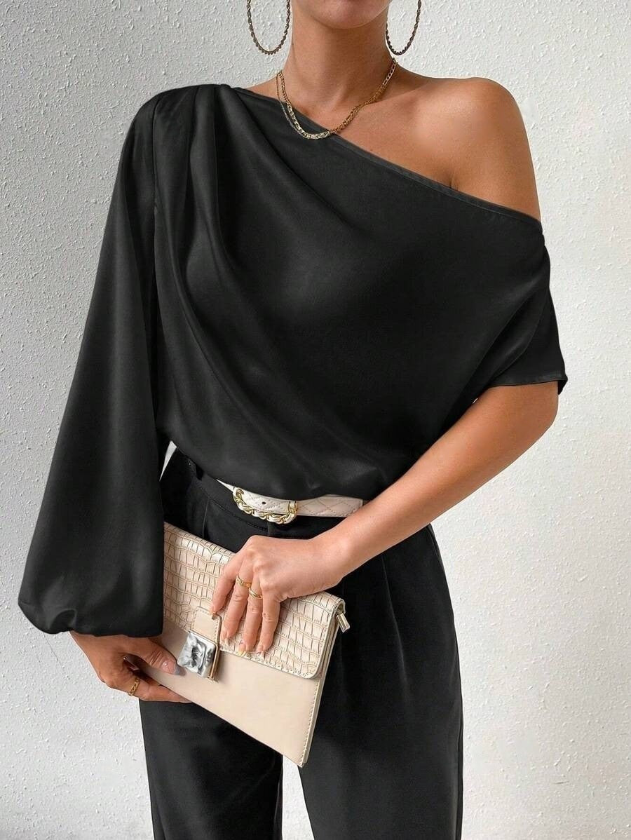 Sexy loose off-shoulder T-shirt