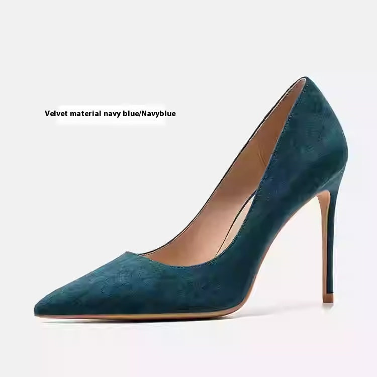 women's genuine leather stiletto heels
