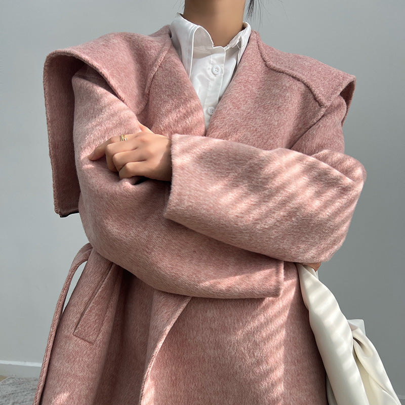 Thickened alpaca coat