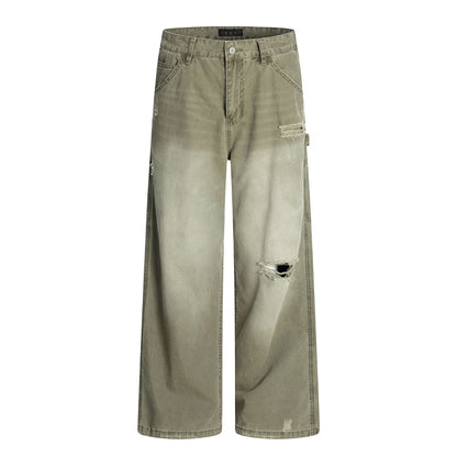 Retro Tattered Jeans Jeans