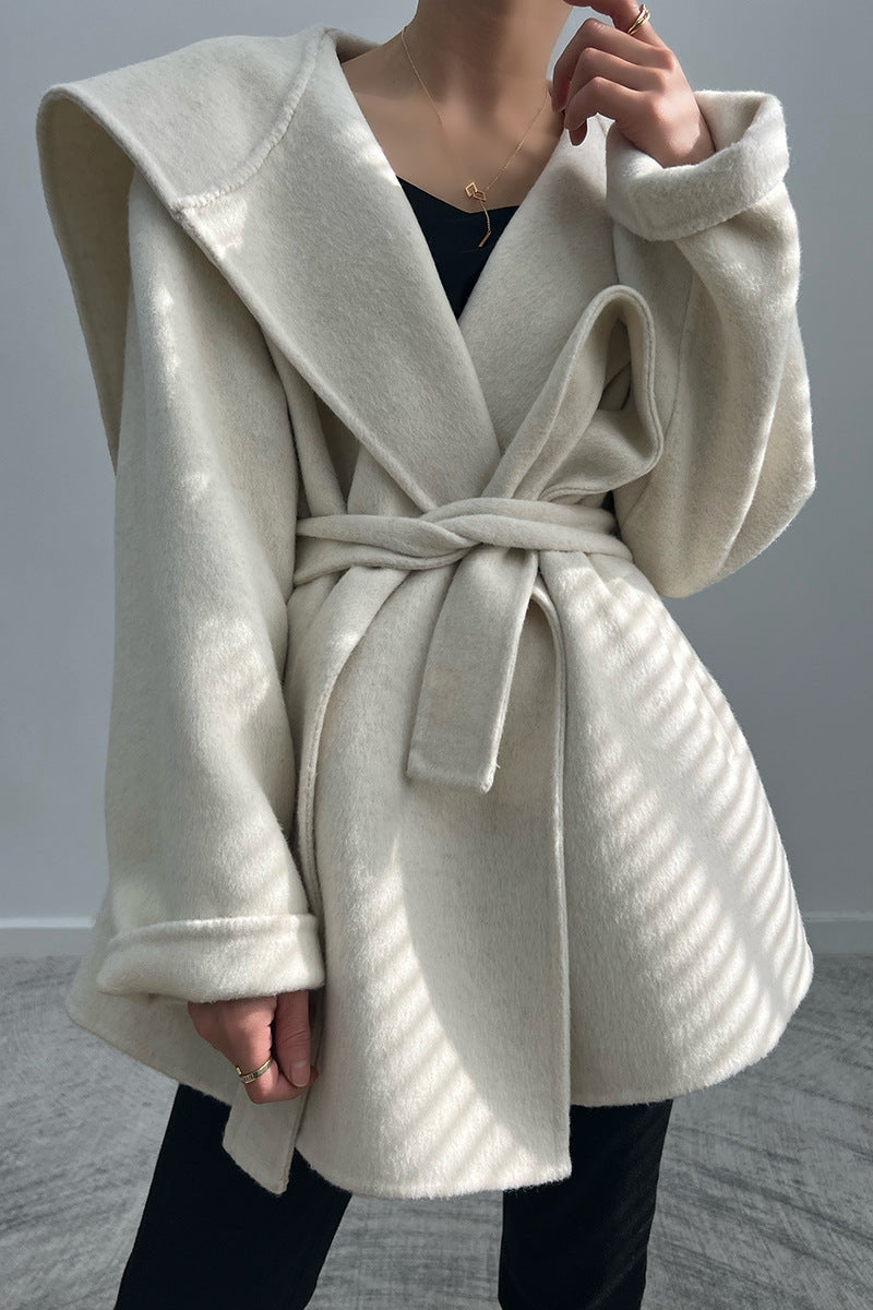 Thickened alpaca coat