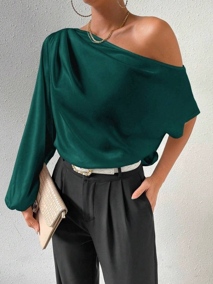Sexy loose off-shoulder T-shirt