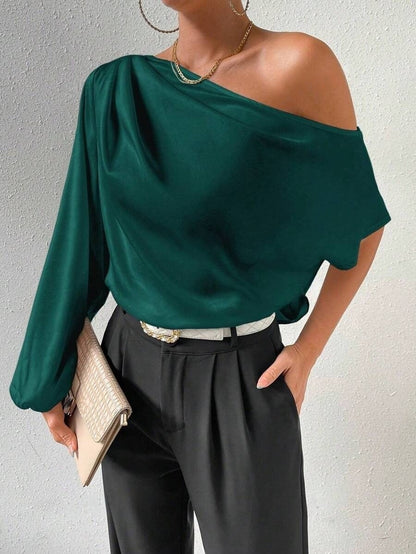 Sexy loose off-shoulder T-shirt