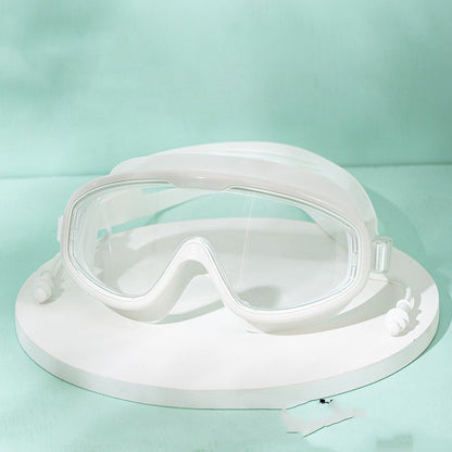 large frame waterproof and fogproof high definition swimming goggles