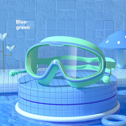 large frame waterproof and fogproof swimming goggles