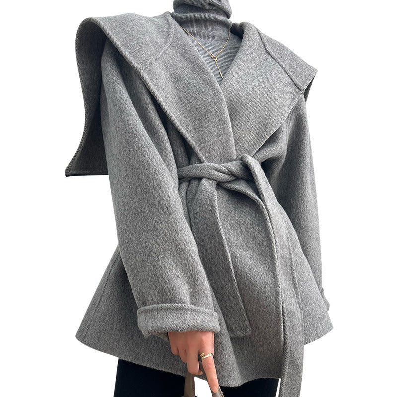 Thickened alpaca coat