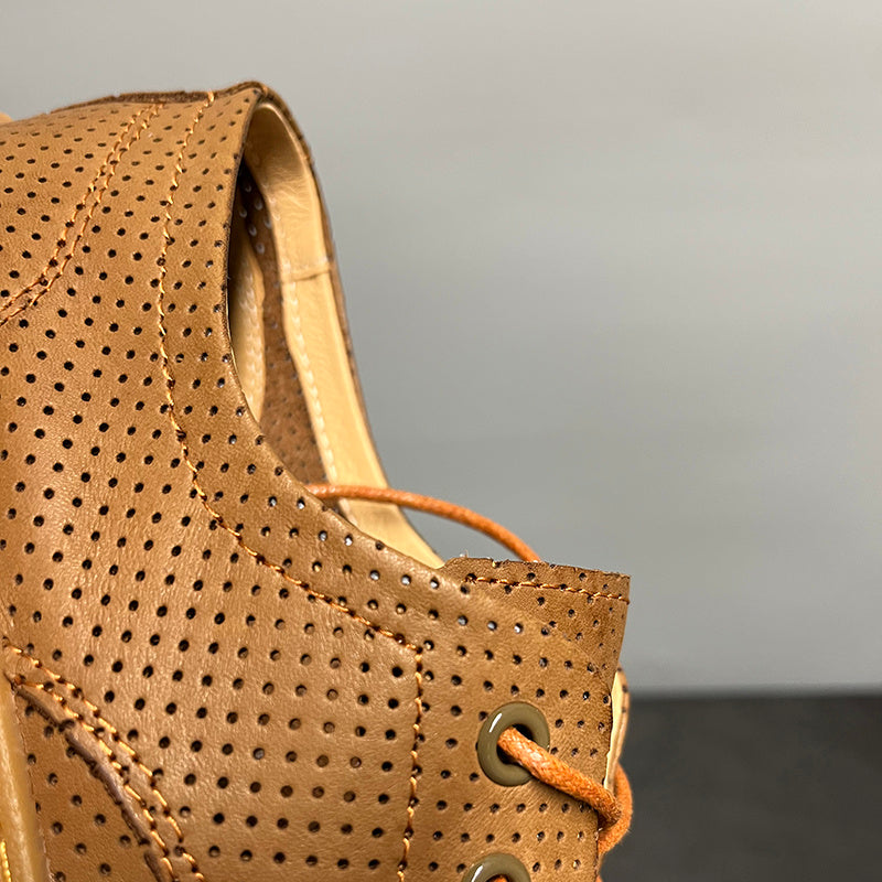 Breathable and comfortable casual soft leather shoes