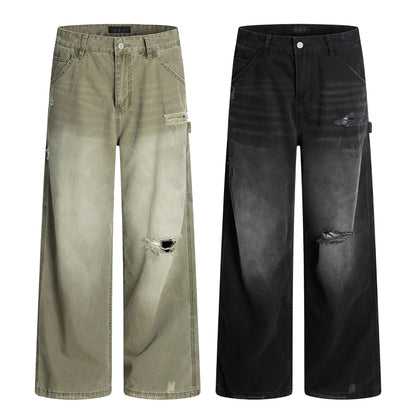 Retro Tattered Jeans Jeans